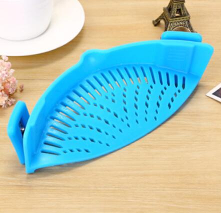 Silicone Clip-on for Pots, Pans, Bowls | Strainer/Colander for Draining Liquid - OhThatsNeat